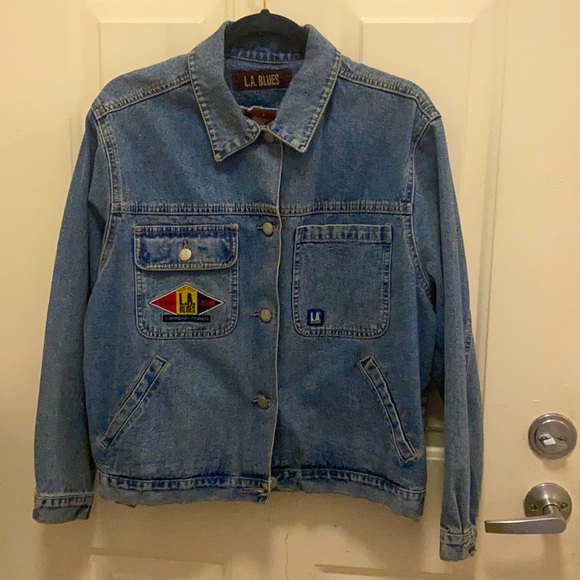 Vintage LA. Blues Trucker Denim Jeans Jacket Small - Picture 1 of 2